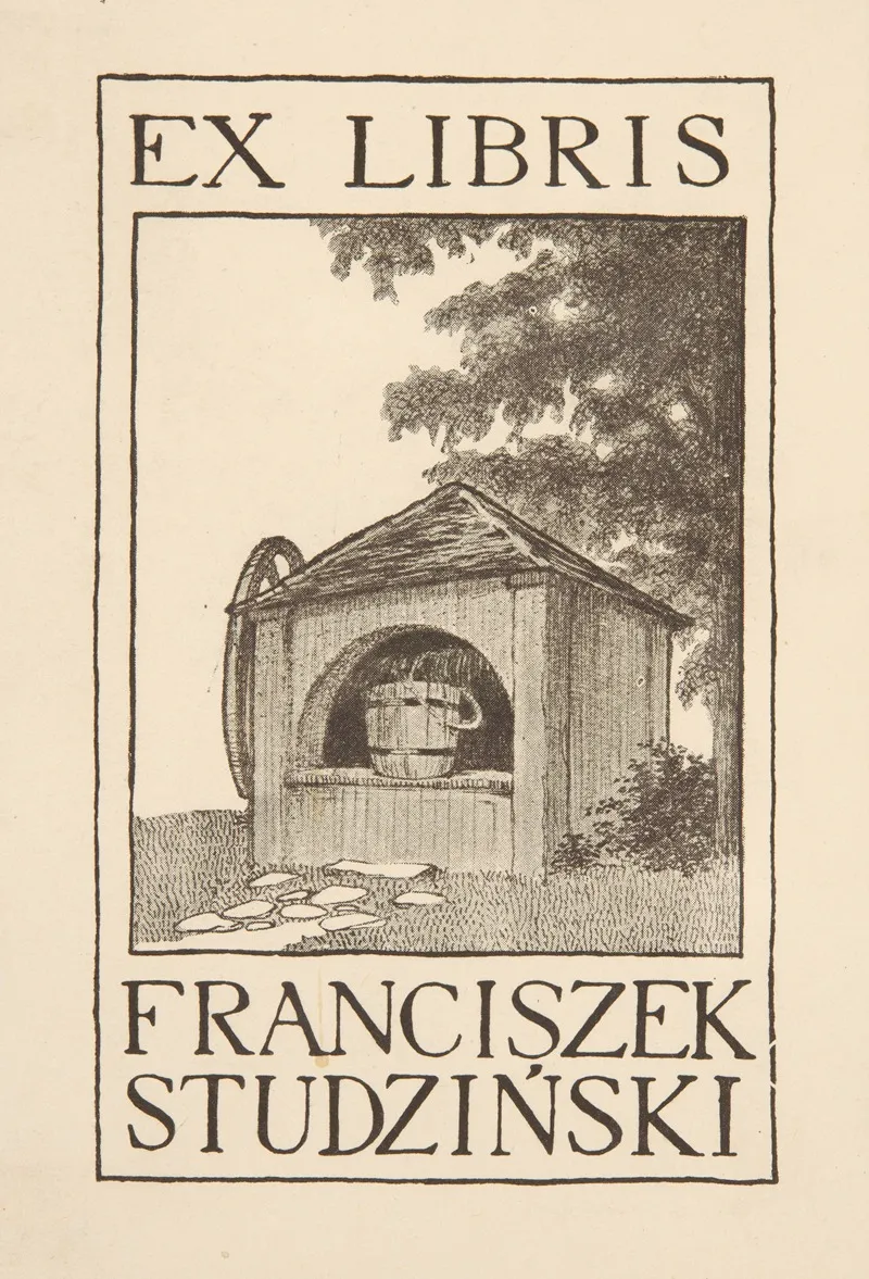 Ekslibris Franciszka Studzinskiego 1895 1967 Wall Art by Karol Witkowski - High-Resolution Digital Print