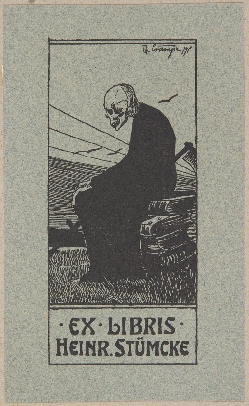 Ekslibris Heinrich Stumke Wall Art by Theodor Crampe - High-Resolution Digital Print