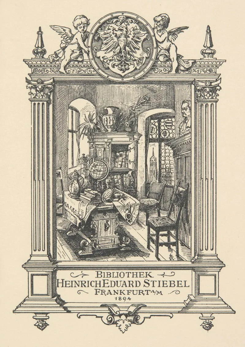 Ekslibris Heinricha Eduarda Stiebela Wall Art by Clemens Kissel - High-Resolution Digital Print
