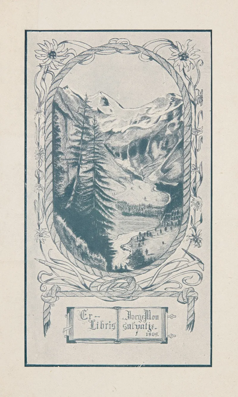 Ekslibris Horge Monsalvatje Wall Art by Elsa Baesecke - High-Resolution Digital Print