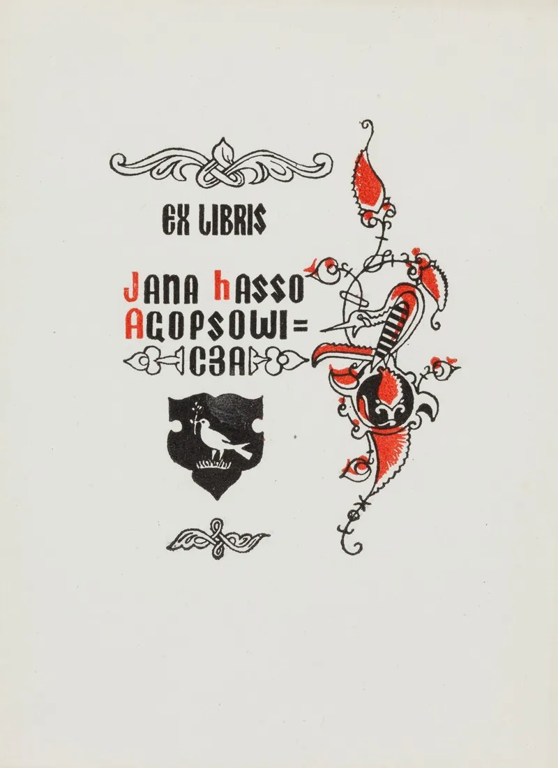 Ekslibris Jana Hasso Agopsowicza 1915 1982