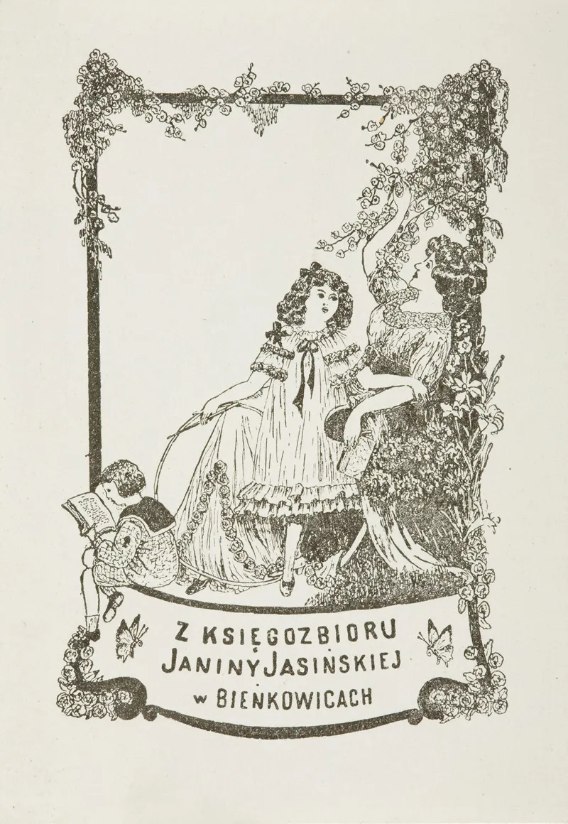 Ekslibris Janiny Jasinskiej Wall Art by Tadeusz Żuławski - High-Resolution Digital Print