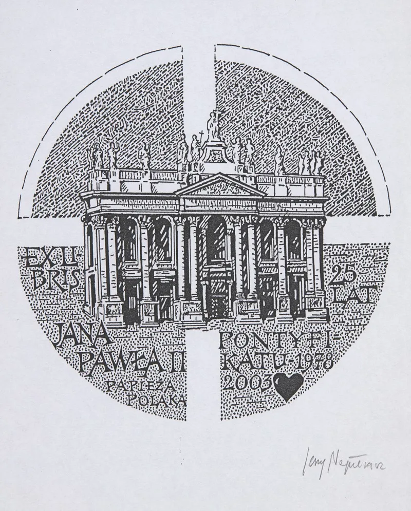 Ekslibris Jubileuszowy Jana Pawla Ii 1920 2005 3