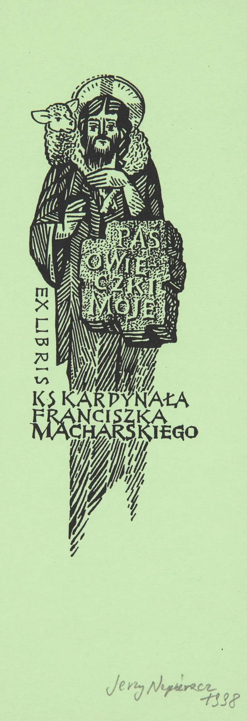 Ekslibris Kardynala Franciszka Macharskiego 1927 2016