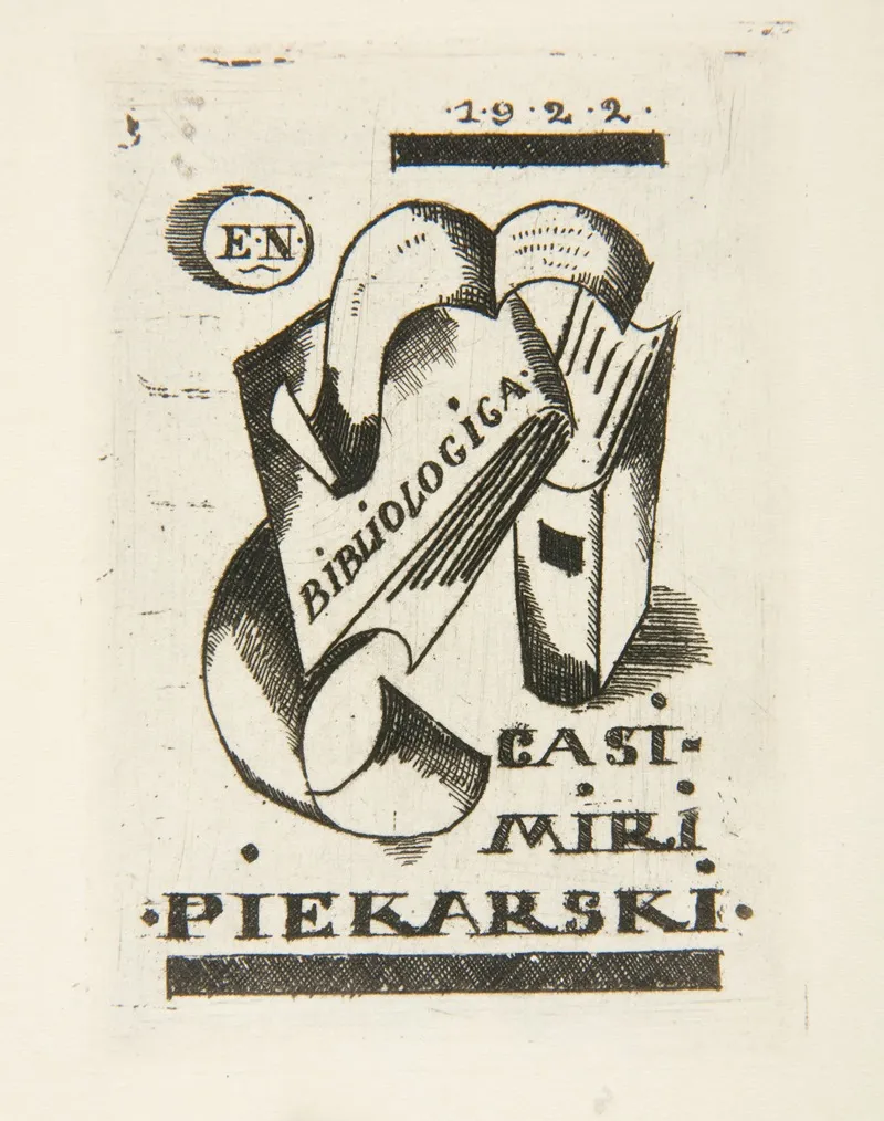 Ekslibris Kazimierza Piekarskiego 1893 1944 3 Wall Art by Edgar Norwerth - High-Resolution Digital Print