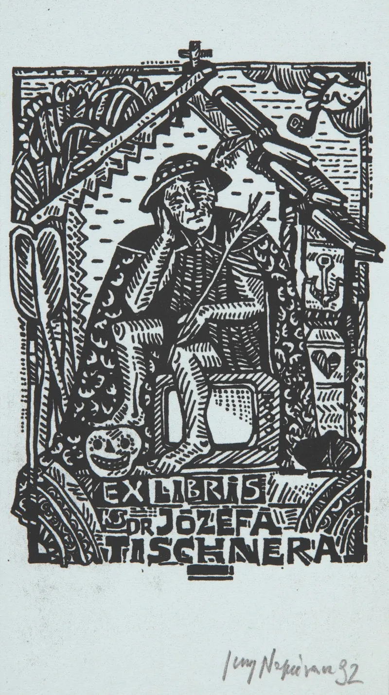 Ekslibris Ksiedza Jozefa Tischnera 1931 2000 Wersja C