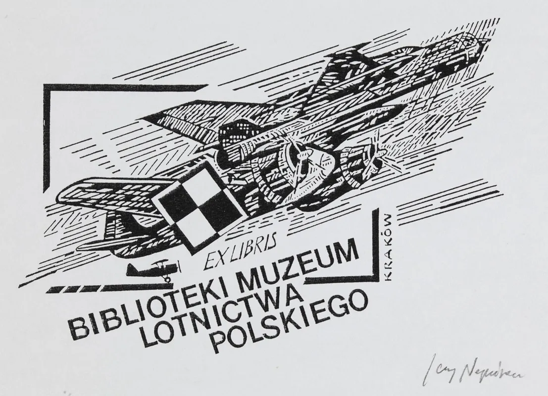 Ekslibris Muzeum Lotnictwa Polskiego W Krakowie