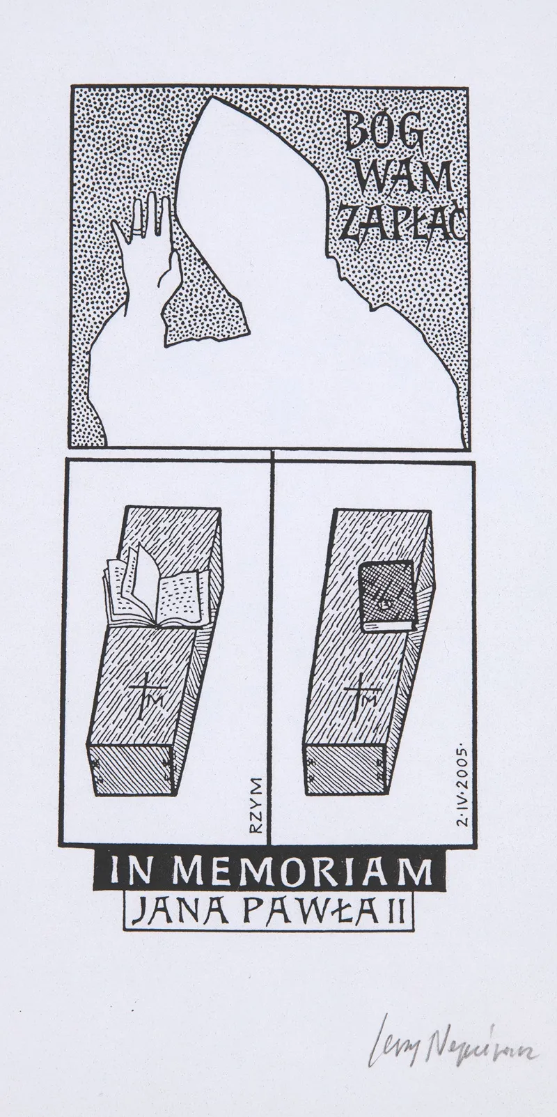 Ekslibris Pamiatkowy Jana Pawla Ii 1920 2005 2