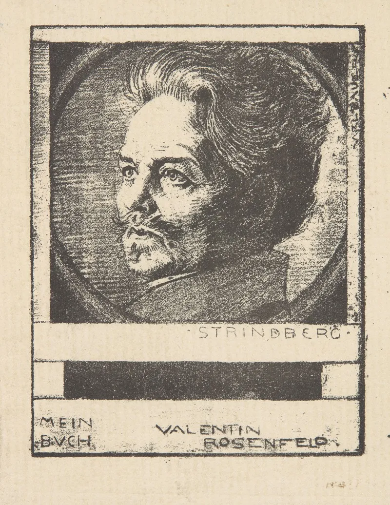 Ekslibris Valentin Rosenfeld Wall Art by Karl Konrad Friedrich Bauer - High-Resolution Digital Print
