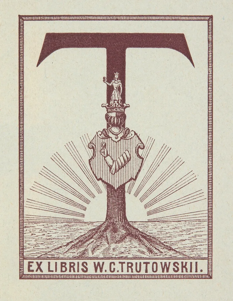 Ekslibris Wladimir Konstantinowicz Troutowskii 1862 1932