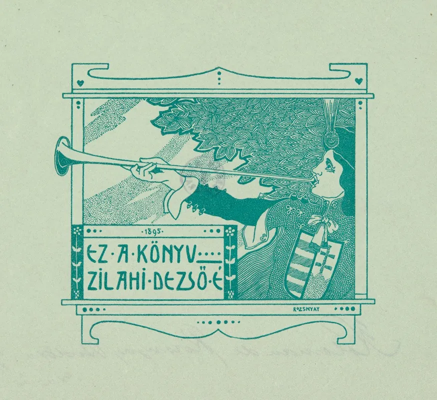 Ekslibris Z Napisem Ez A Konyv Zilahi Dezso E Wall Art by Kálmán Rozsnyay - High-Resolution Digital Print