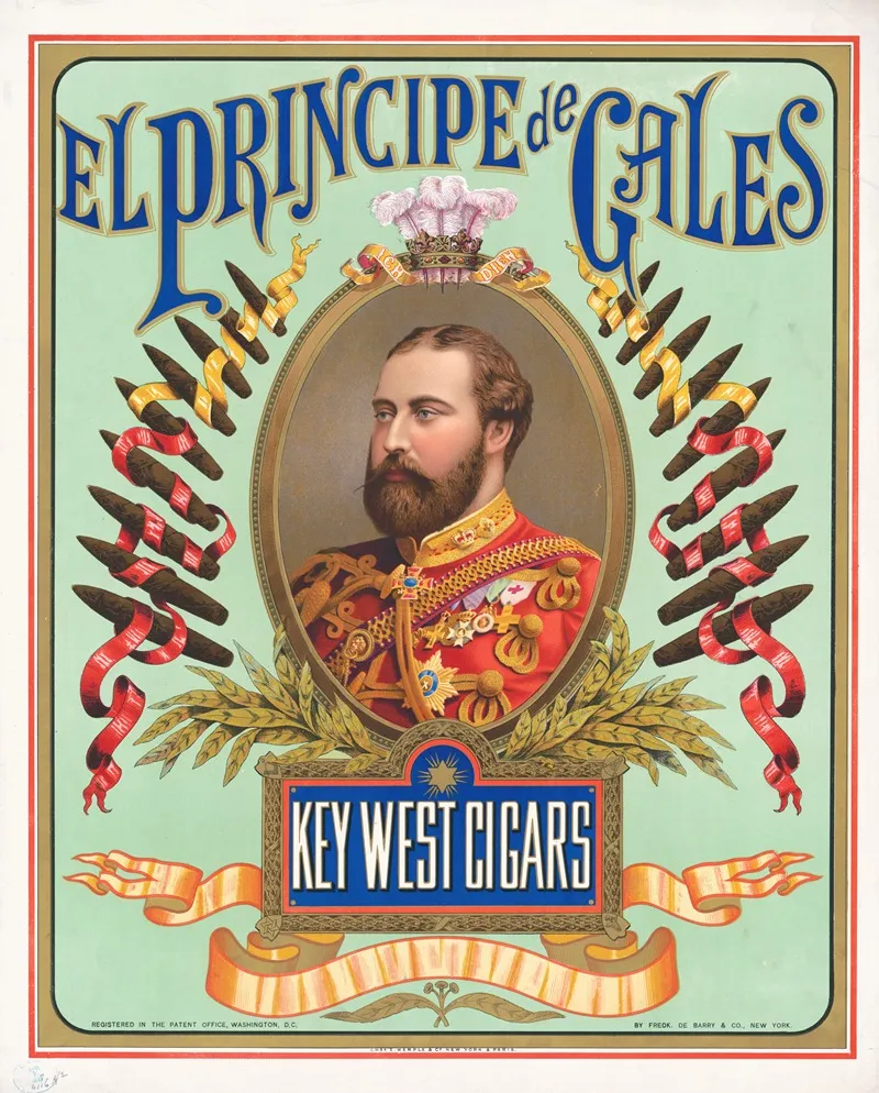 El Principe De Cales Key West Cigars Wall Art by Chas E. Wemple - High-Resolution Digital Print