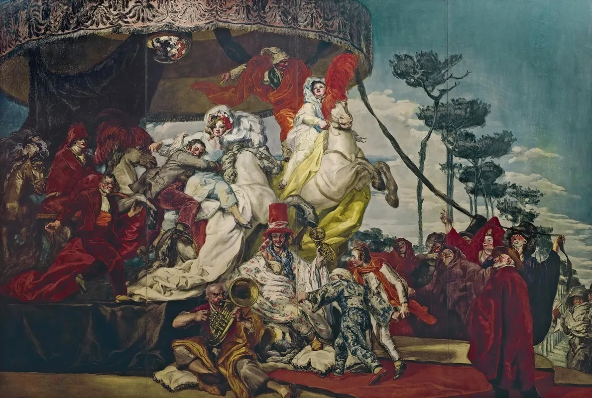 El Tiovivo The Carousel Wall Art by José María Sert - High-Resolution Digital Print