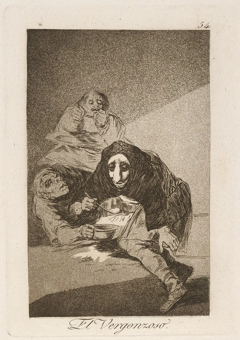 El Vergonzoso The Shamefaced One Wall Art by Francisco de Goya - High-Resolution Digital Print