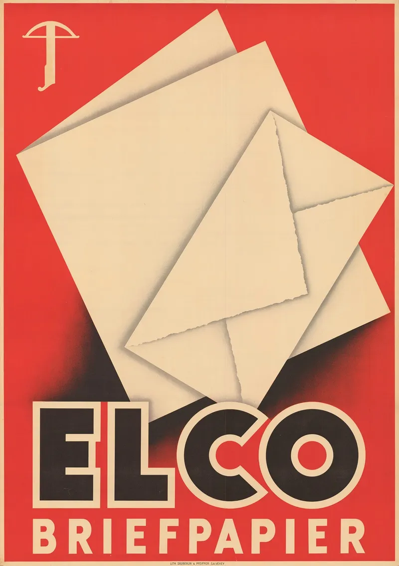 Elco Briefpapier Wall Art by Johannes Handschin - High-Resolution Digital Print