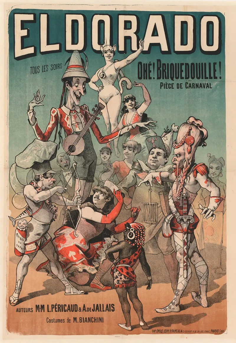Eldorado Ohe Briquedouille Piece De Carnaval Wall Art by Imp. Emile Lévy - High-Resolution Digital Print