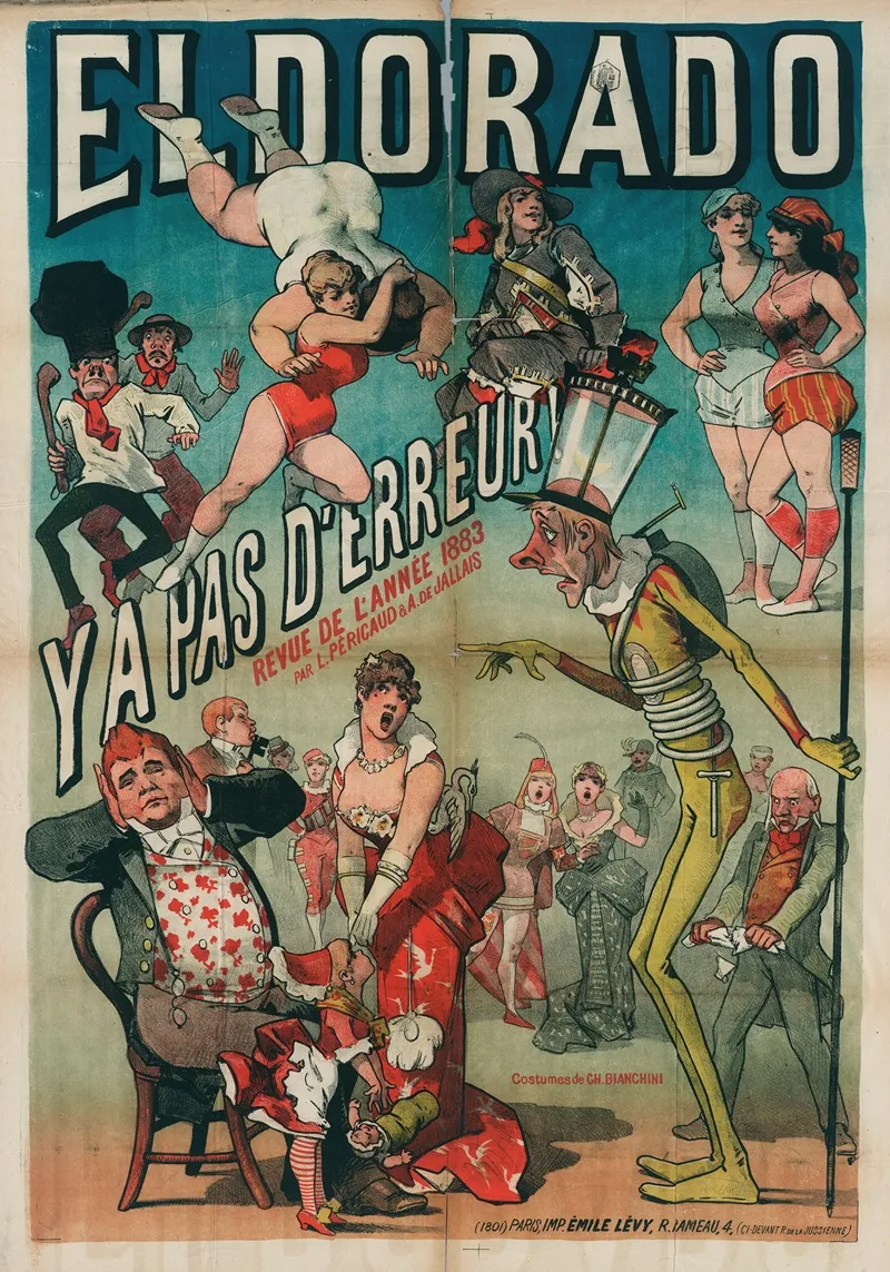 Eldorado Y A Pas Derreur Revue De Lannee 1883 Par Pericaud A De Jallais Costumes De Ch Bianchini