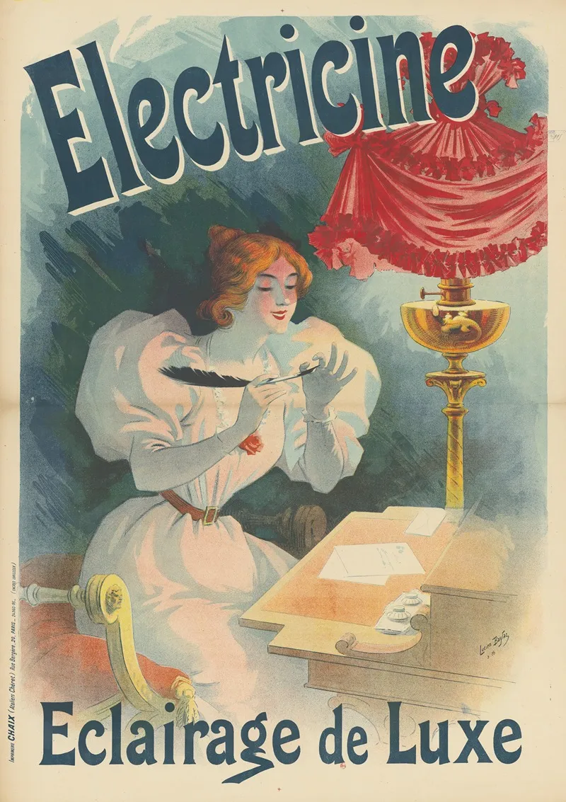 Electricine Eclairage De Luxe 2 Wall Art by Lucien Baylac - High-Resolution Digital Print
