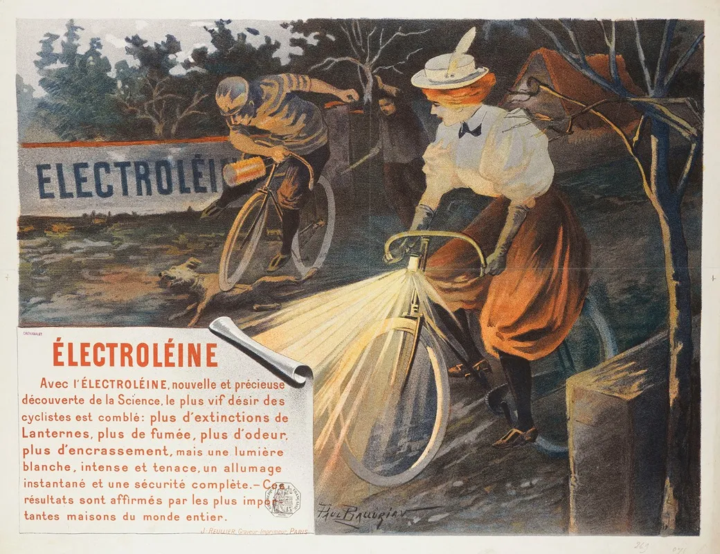 Electroleine Electroleine Avec Lelectroleine Wall Art by Paul Balluriau - High-Resolution Digital Print
