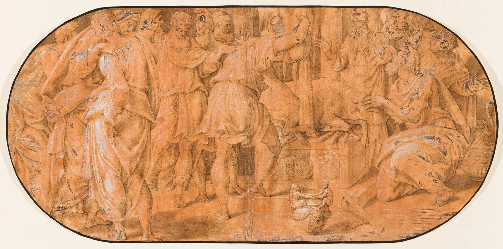 Elia Opfert In Gegenwart Von Ahab Wall Art by Antonio Campi - High-Resolution Digital Print
