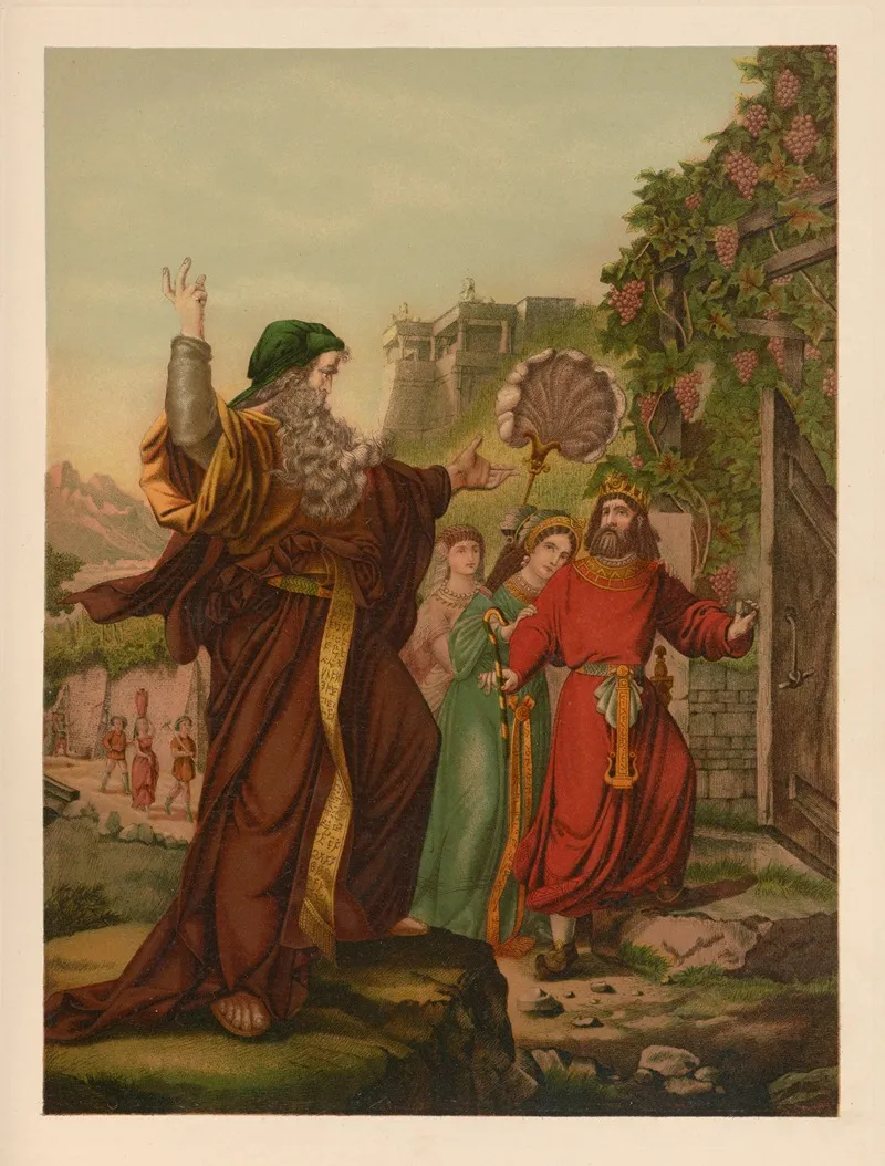 Elijahs Sermon To Ahab And Jezebel Wall Art by Jan Ladislaw Sýkora - High-Resolution Digital Print