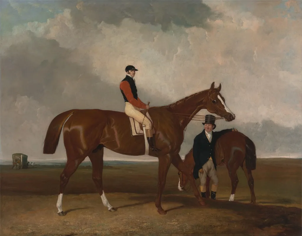 Elis At Doncaster Ridden By John Day With His Van In The Background