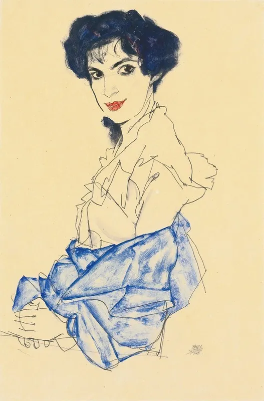 Elisabeth Lederer Seated With Hands Folded