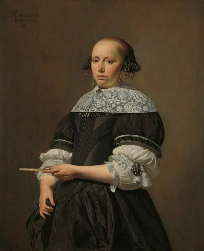 Elisabeth Van Kessel 1640 1717 Wife Of Willem Jacobsz Baert Wall Art by Caesar Van Everdingen - High-Resolution Digital Print