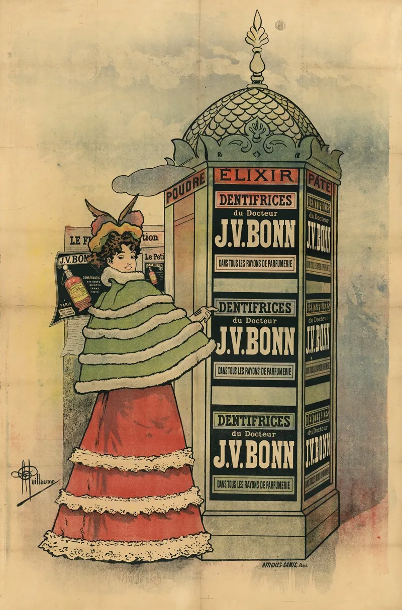 Elixir Dentifrice Du Docteur J V Bonn Dans Tous Les Rayons De Parfumerie Wall Art by Albert Guillaume - High-Resolution Digital Print