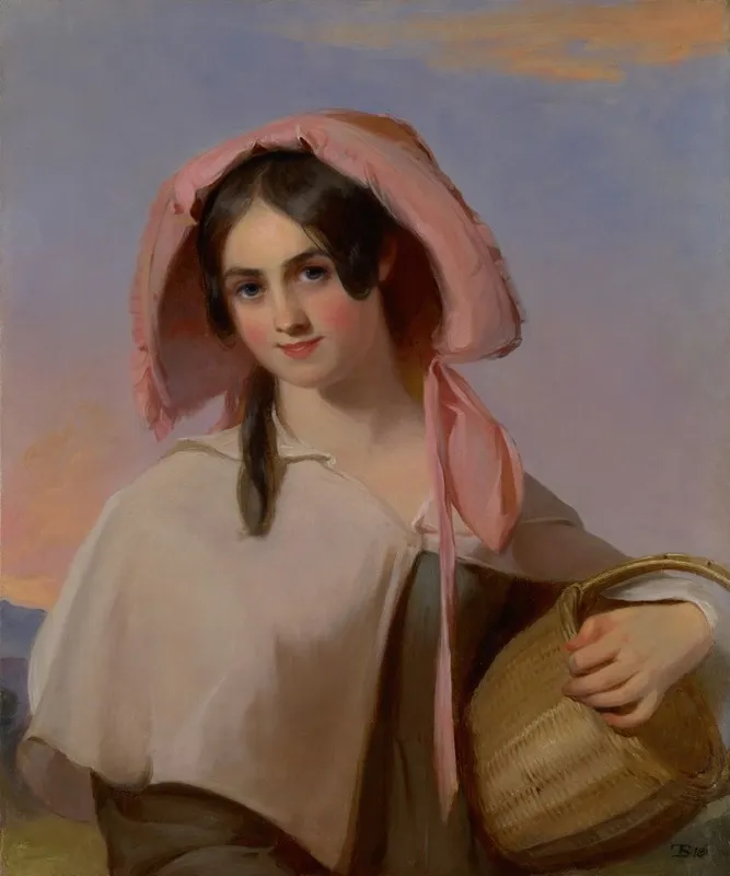 Elizabeth Cook Mrs Benjamin Franklin Bache As The Country Girl Wall Art by Thomas Sully - High-Resolution Digital Print