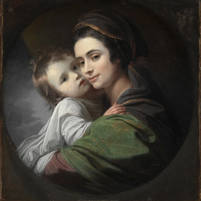Elizabeth Shewell West And Her Son Raphael Wall Art by Benjamin West - High-Resolution Digital Print