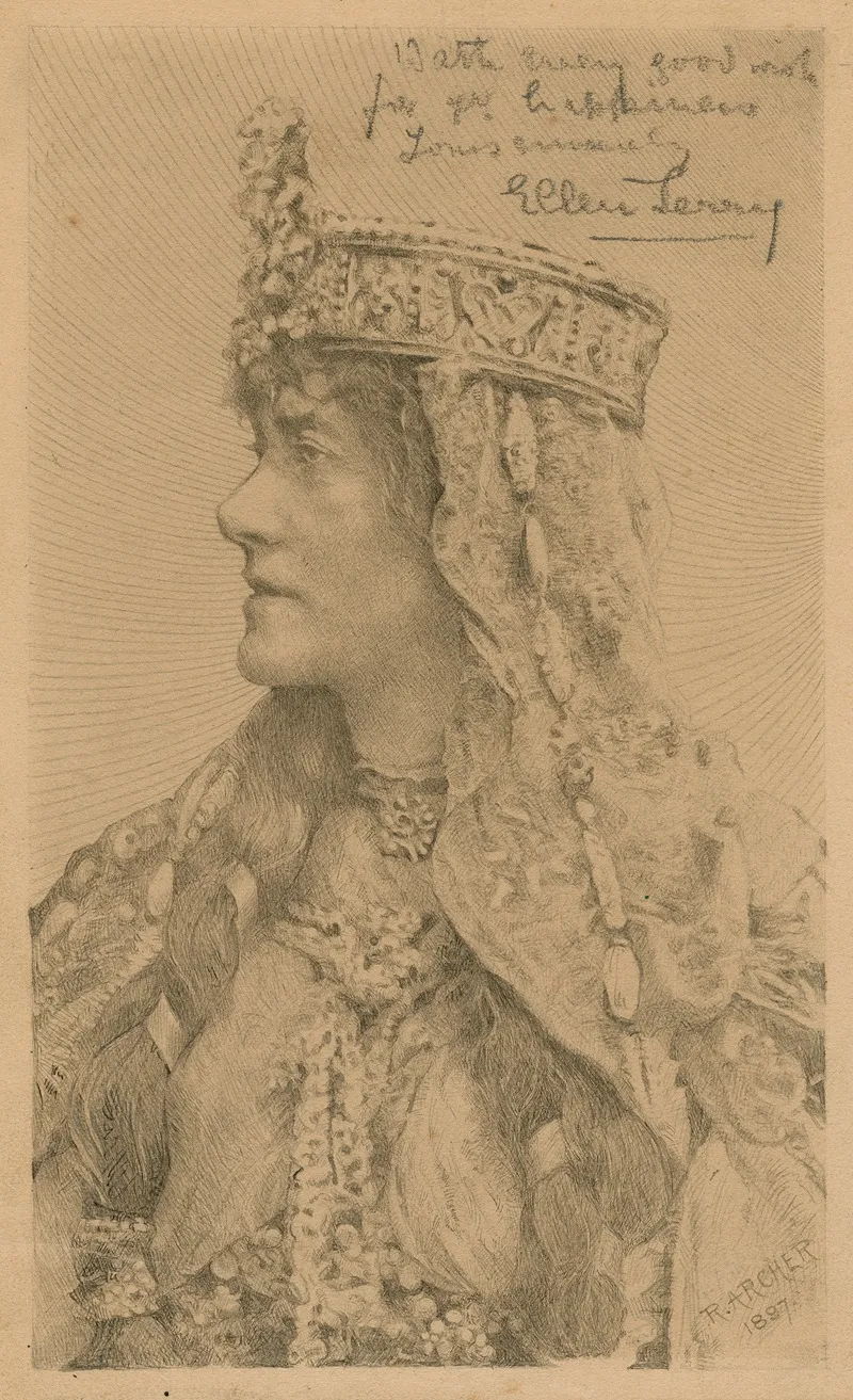 Ellen Terry Wall Art by R. Archer - High-Resolution Digital Print