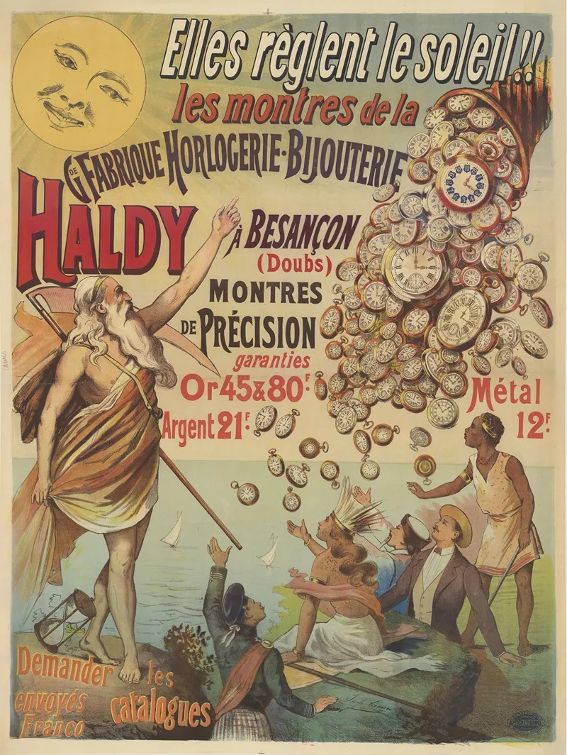 Elles Reglent Le Soleil Les Montres De La Grande Fabrique Horlogerie Bijouterie Haldy A Besancon Doubs Wall Art by Imp. Camis - High-Resolution Digital Print