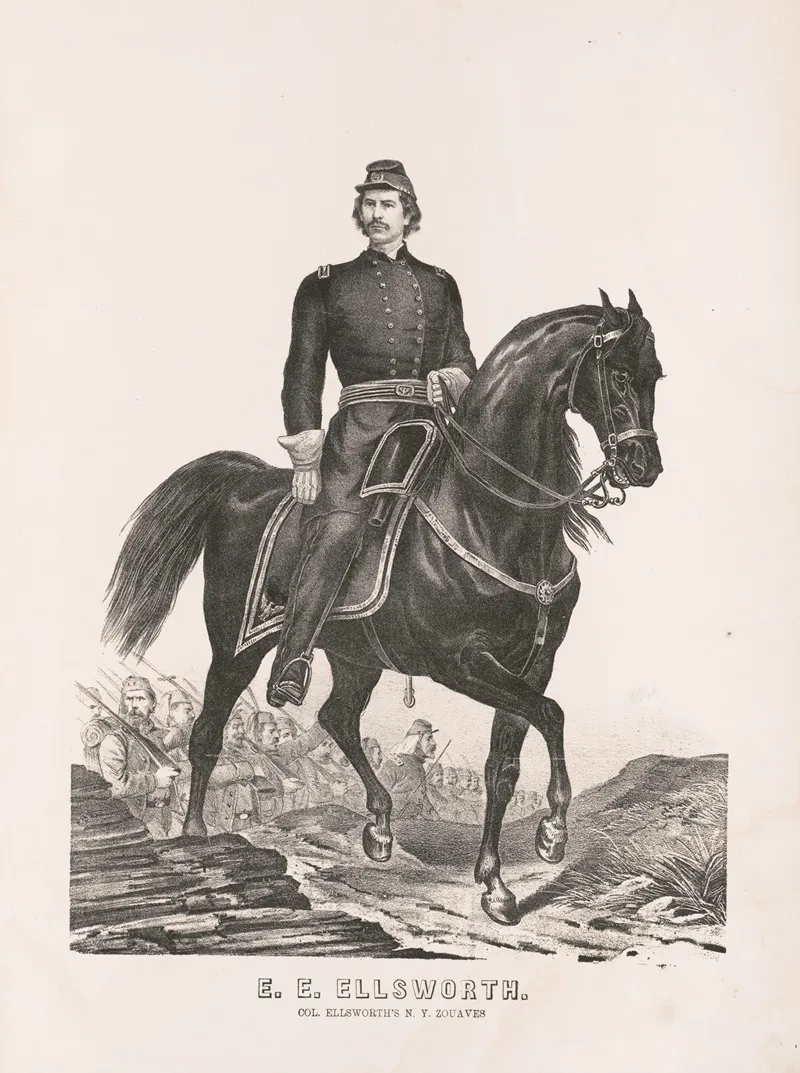 Elmer Ephraim Ellsworth Wall Art by Ehrgott, Forbriger &amp; Company - High-Resolution Digital Print