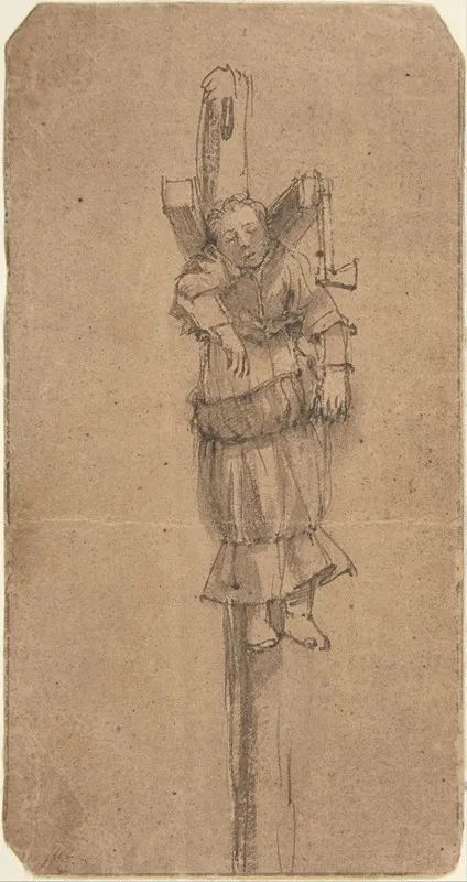 Elsje Christiaens Hanging On A Gibbet 2 Wall Art by Rembrandt van Rijn - High-Resolution Digital Print