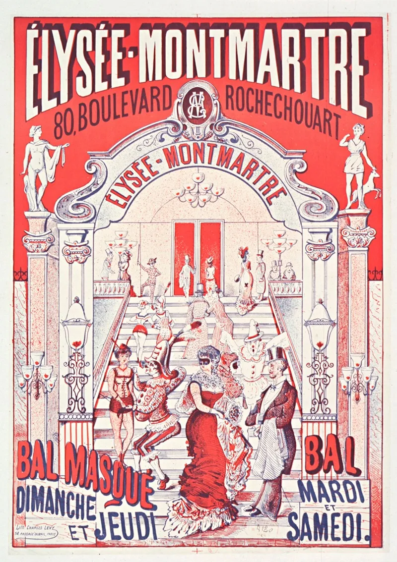 Elysee Montmartre Bal Masque Dimanche Et Jeudi Bal Mardi Et Samedi