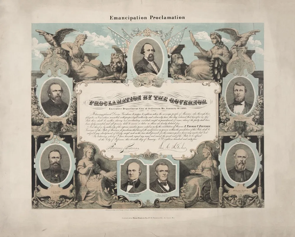 Emancipation Proclamation Proclamation By The Governor 2 Wall Art by Theodore Schrader - High-Resolution Digital Print