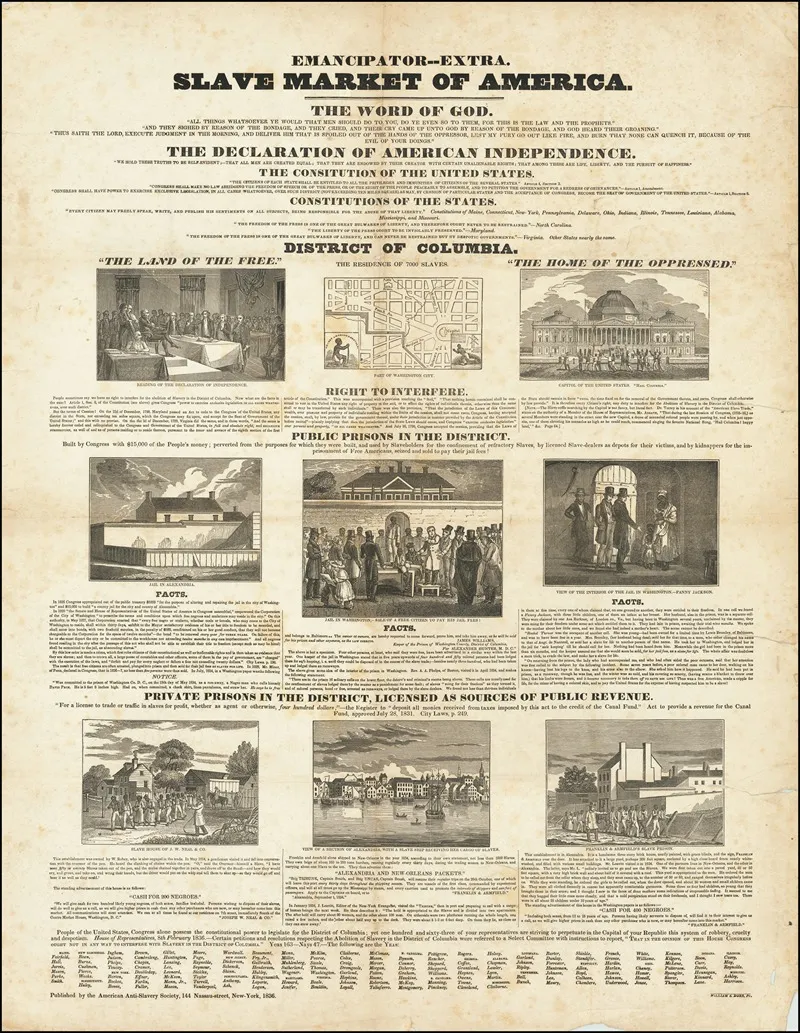 Emancipator Extra Slave Market Of America Wall Art by American Anti-Slavery Society - High-Resolution Digital Print