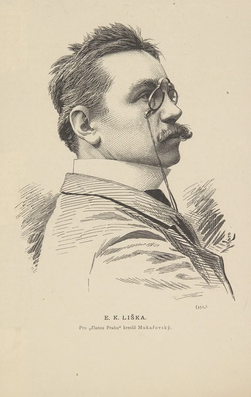 Emanuel Krescenc Liska 1852 Mikulovice 1903 Prague Czech Painter And Illustrator Wall Art by Josef Mukarowsky - High-Resolution Digital Print