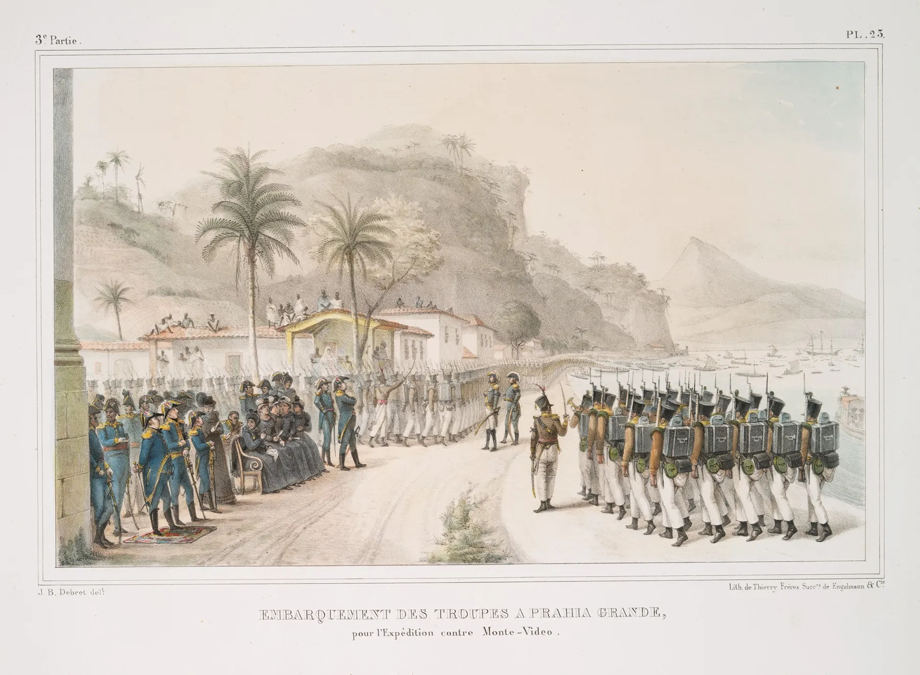 Embarquement Des Troupes A Prahia Grande Pour Lexpedition Contre Monte Video