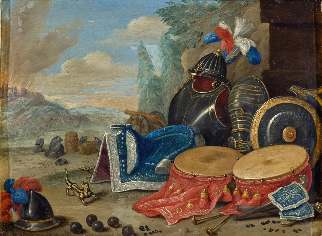 Emblems Of War Wall Art by Jan Van Kessel The Elder - High-Resolution Digital Print