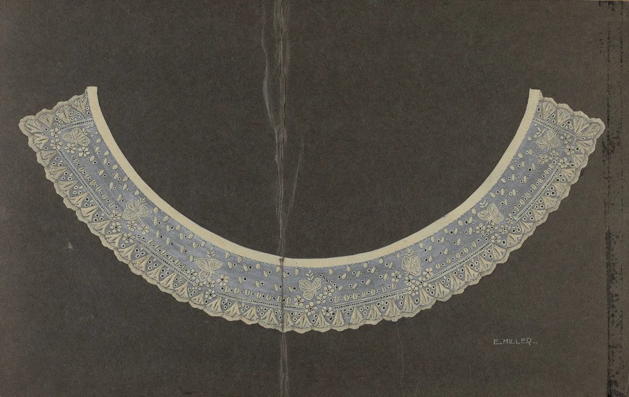 Embroidered Linen Collar 3