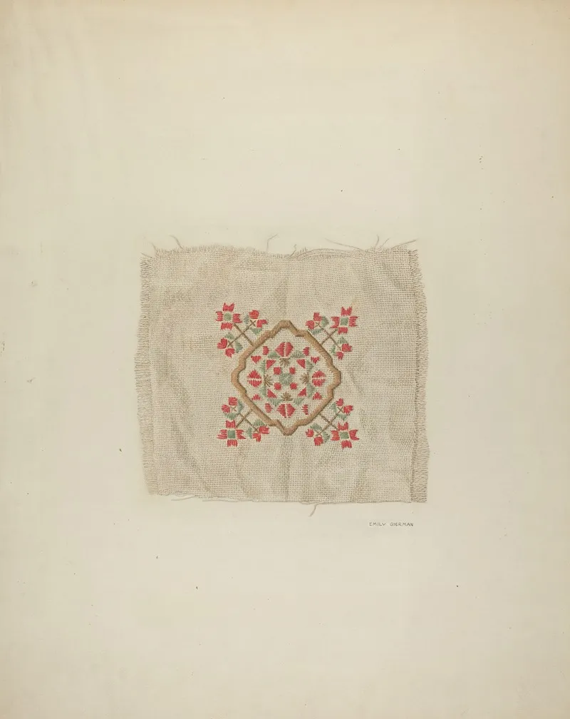 Embroidery Detail Wall Art by Emily Gierman - High-Resolution Digital Print