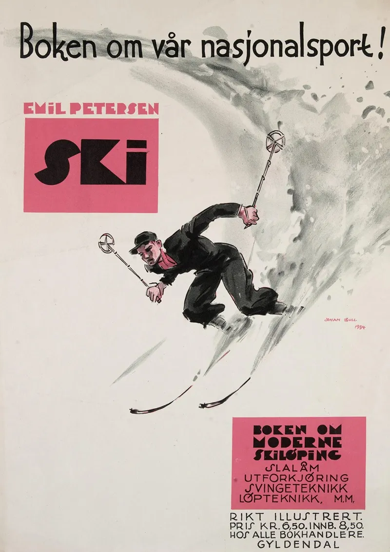 Emil Petersen Ski Wall Art by Johan Bull - High-Resolution Digital Print