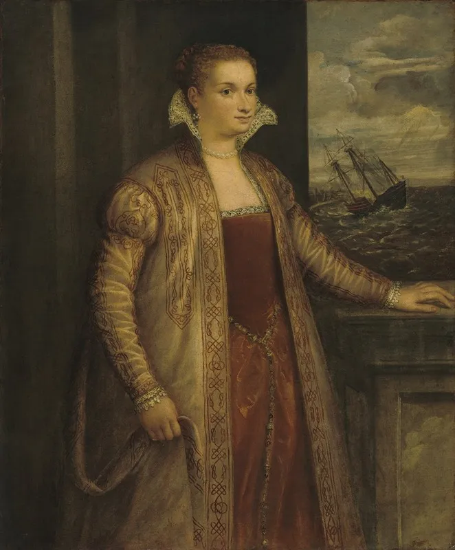 Emilia Di Spilimbergo Wall Art by Follower of Titian - High-Resolution Digital Print