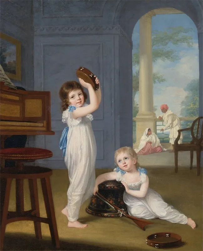 Emily And George Mason Wall Art by Arthur William Devis - High-Resolution Digital Print