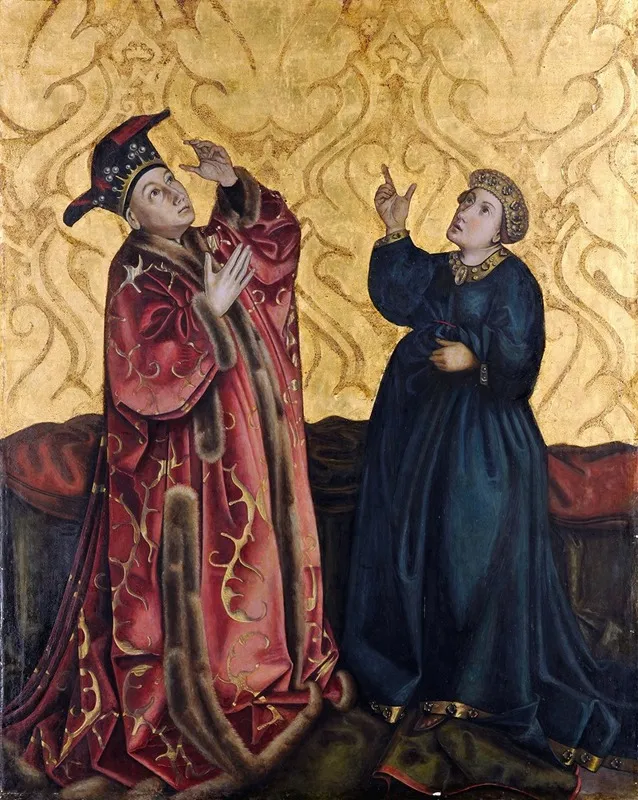 Emperor Augustus And The Tiburtine Sibyl Wall Art by Gertrud Bock-Schnirlin - High-Resolution Digital Print