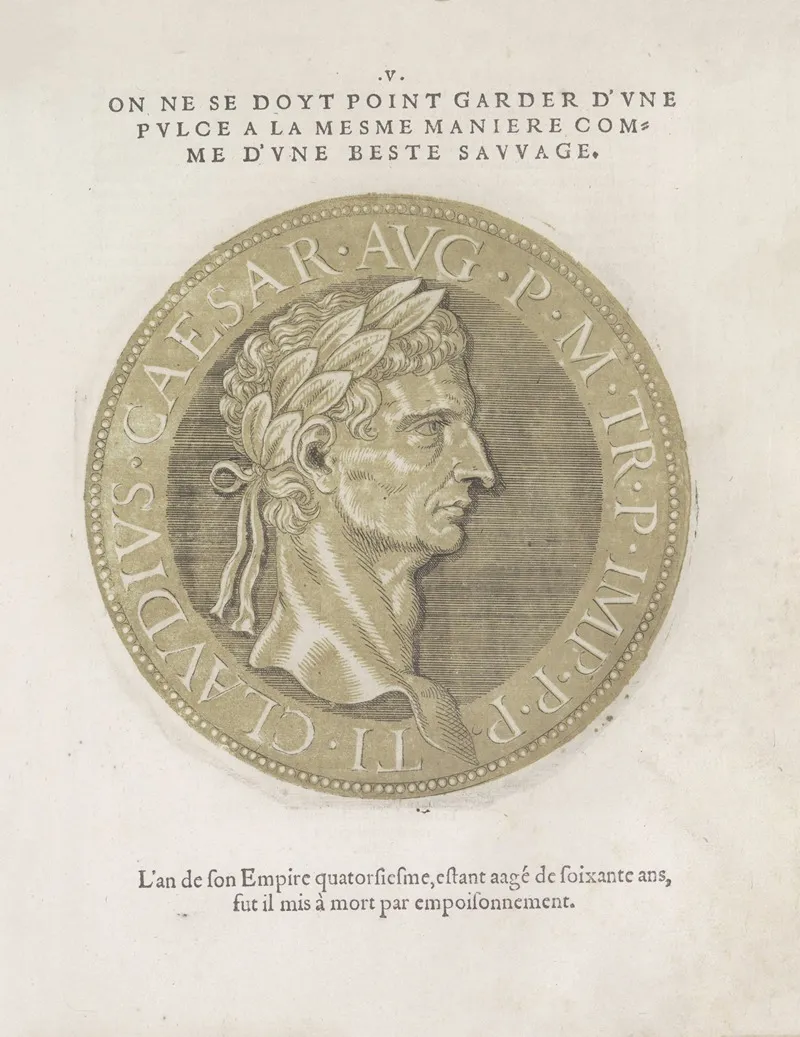 Emperor Claudius I Wall Art by Hubert Goltzius - High-Resolution Digital Print