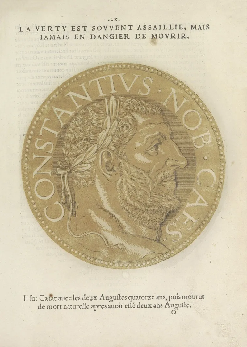 Emperor Constantius I Chlorus Wall Art by Hubert Goltzius - High-Resolution Digital Print