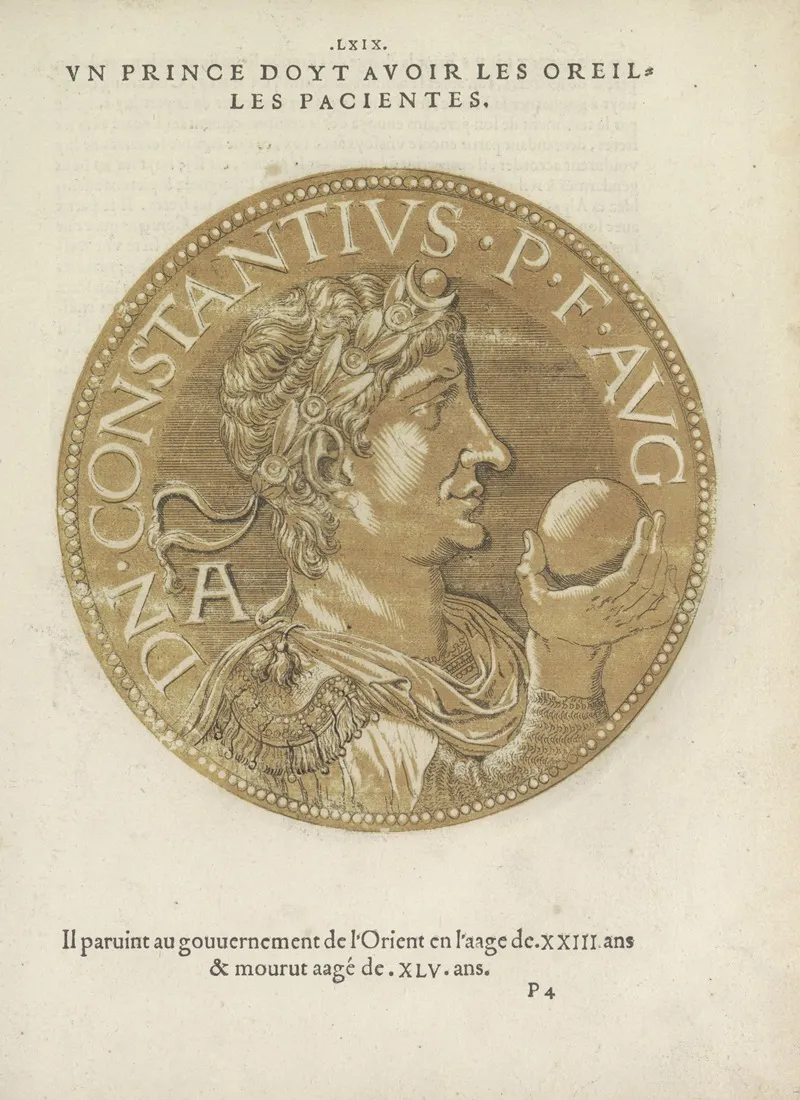 Emperor Constantius Ii Wall Art by Hubert Goltzius - High-Resolution Digital Print